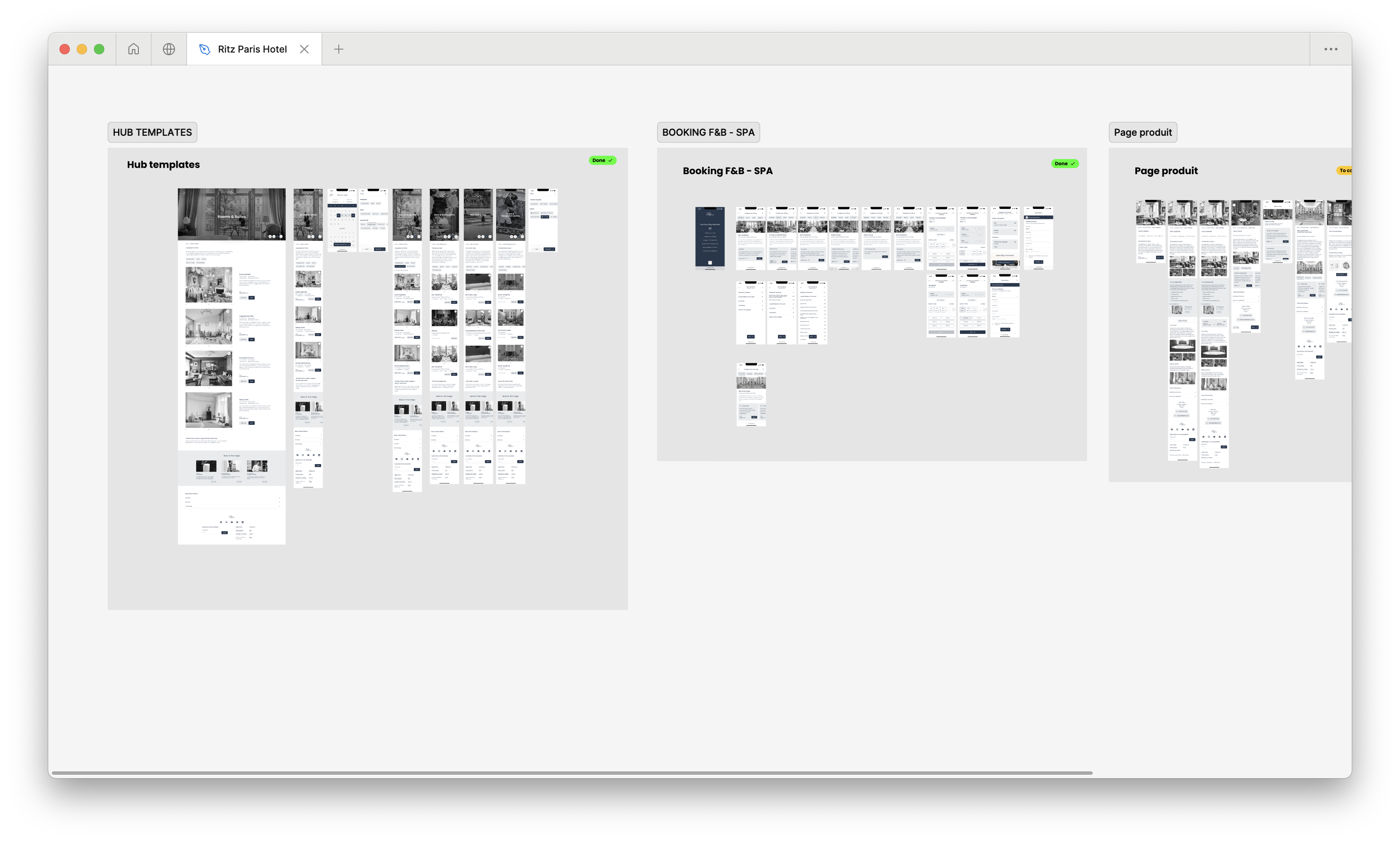 Wireframes of every use case and mockups on both desktop and mobile